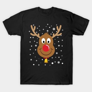 'CHRISTMAS REINDEER' Cool Snowflakes Costume T-Shirt